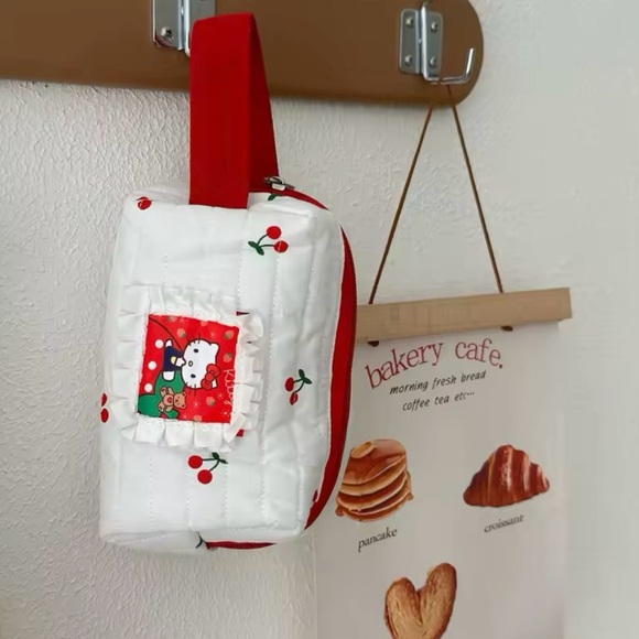 Hello Kitty Makeup Bag Set Travel Large Capacity 3-Piece Storage Bag - Picture 6 of 6